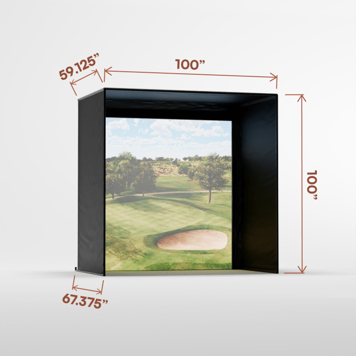 Carl's Place DIY Golf Enclosure Kit with Impact Screen - Elite Sim Golf
