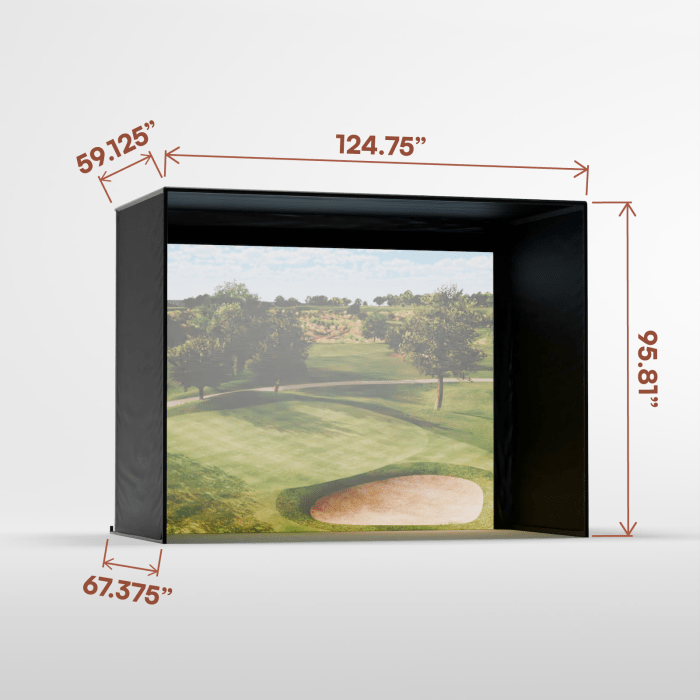 Carl's Place DIY Golf Enclosure Kit with Impact Screen - Elite Sim Golf