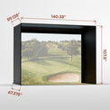 Carl's Place DIY Golf Enclosure Kit with Impact Screen - Elite Sim Golf
