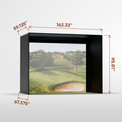 Carl's Place DIY Golf Enclosure Kit with Impact Screen - Elite Sim Golf