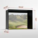 Carl's Place DIY Golf Enclosure Kit with Impact Screen - Elite Sim Golf