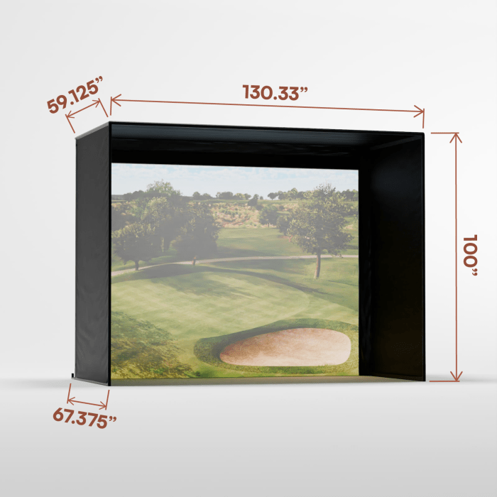 Carl's Place DIY Golf Enclosure Kit with Impact Screen - Elite Sim Golf