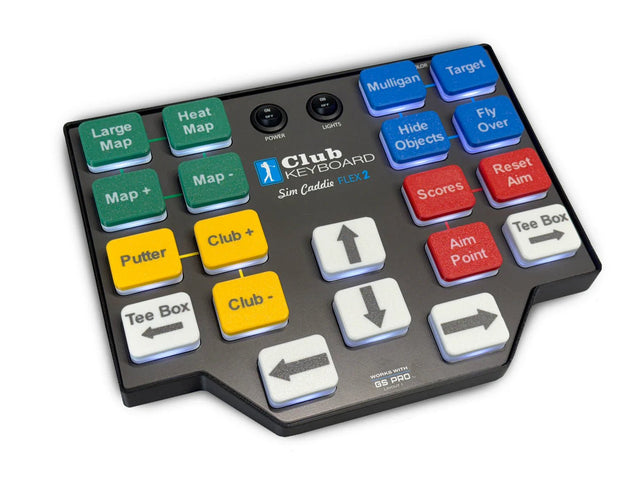 Club Keyboard Flex 2 Wireless GSPro Control Box - 20 Button - Elite Sim Golf