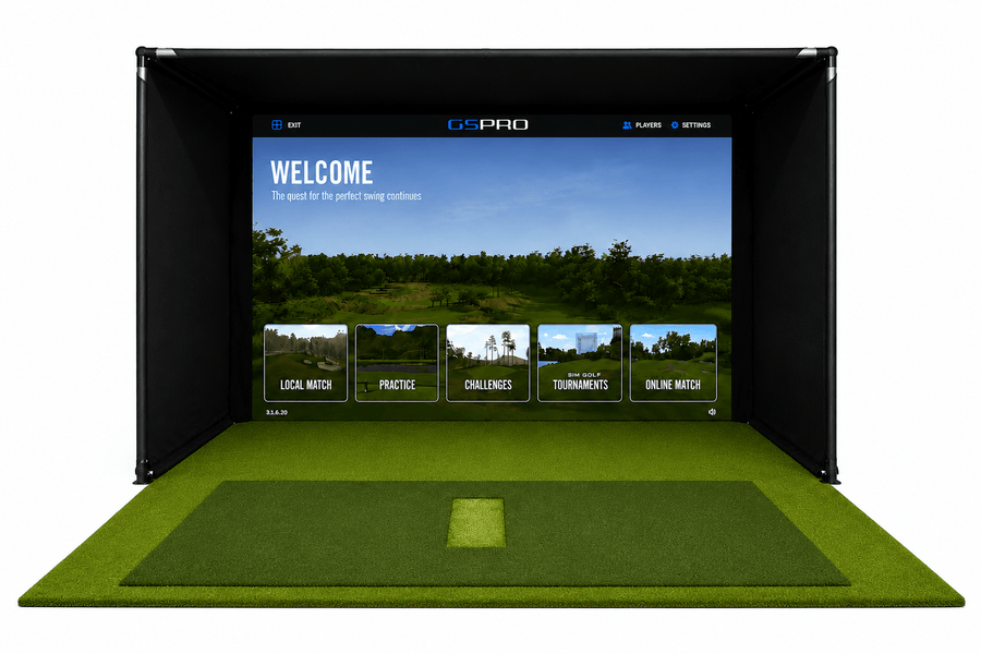 Commercial Golf Simulator Enclosure Kit with Impact Screen