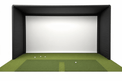 Commercial Golf Simulator Enclosure Kit with Impact Screen - 2" EMT Frame - Elite Sim Golf