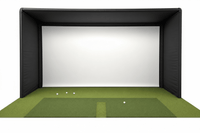 Commercial Golf Simulator Enclosure Kit with Impact Screen - 2" EMT Frame - Elite Sim Golf