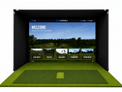 Commercial Golf Simulator Enclosure Kit with Impact Screen - 2" EMT Frame - Elite Sim Golf