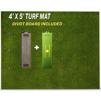 Divot Board Turf Mat 4x5 - Bundle - Elite Sim Golf