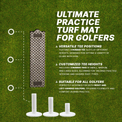 Divot Board Turf Mat 4x5 -Mat Only - Perfect for Existing Divot Board Owners - Elite Sim Golf