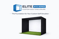 DIY Golf Simulator Enclosure with Premium Impact Screen - Elite Sim Golf