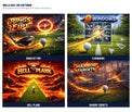 Drills Golf skill games including Rings of Fire, 9 Windows, Hell Plank and Harbor Targets