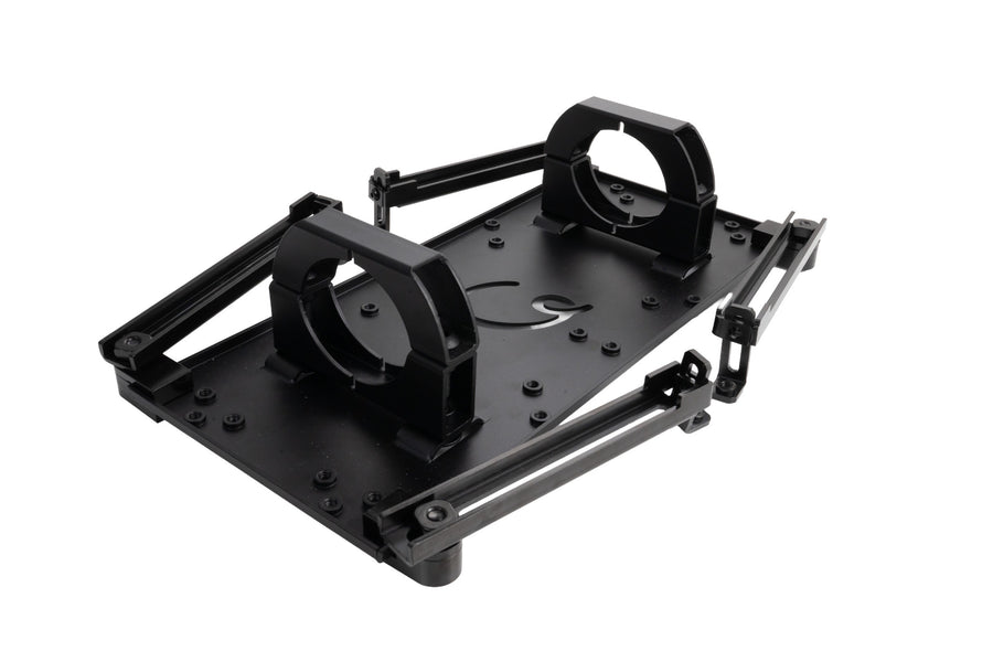 Carl's Place VTrack frame mount assembled with top and bottom clamps