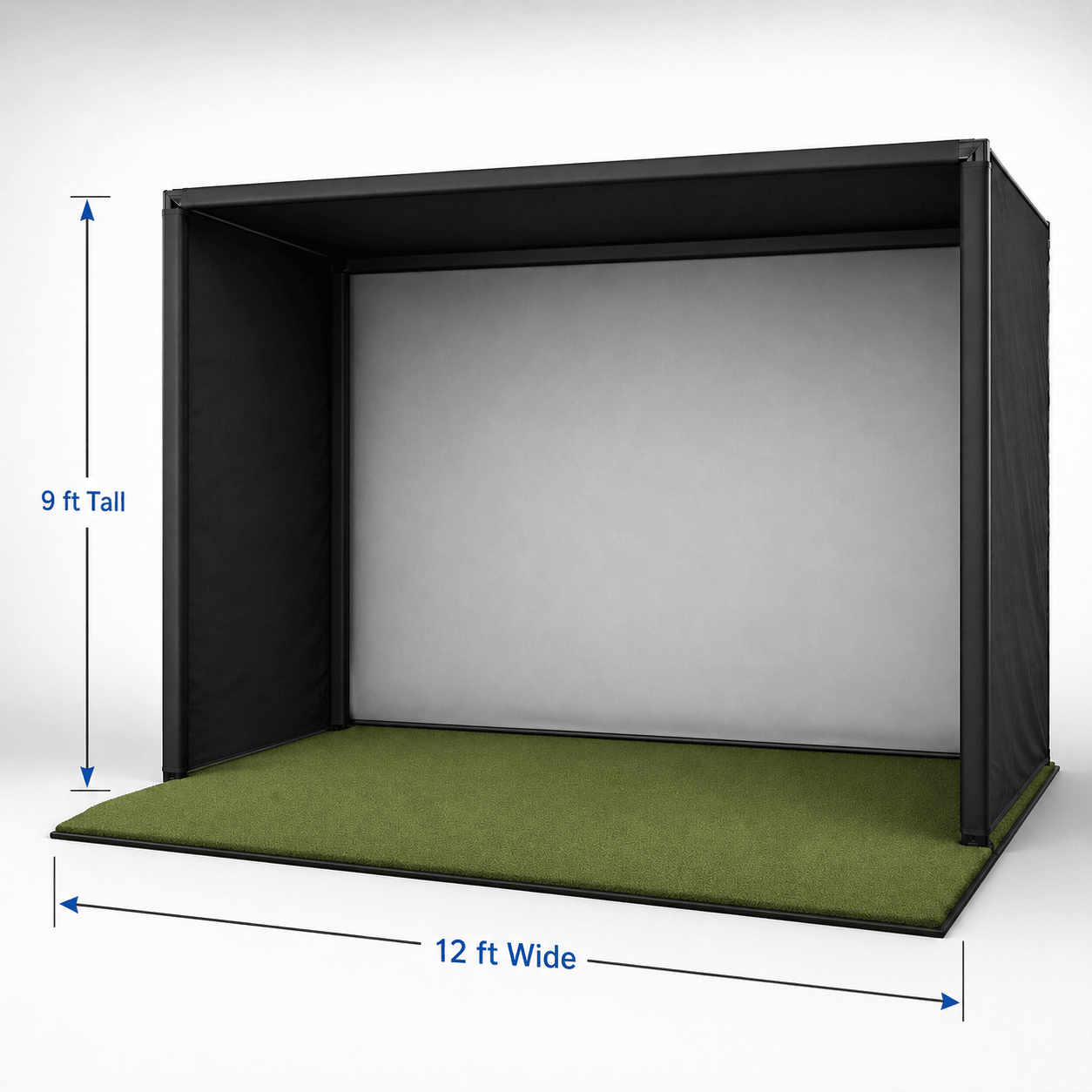 Elite Sim Golf PRO Series 12x9 Golf Simulator Enclosure - Elite Sim Golf