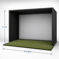 Elite Sim Golf PRO Series 12x9 Golf Simulator Enclosure - Elite Sim Golf