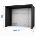 Elite Sim Golf PRO Series 12x9 Golf Simulator Enclosure - Elite Sim Golf