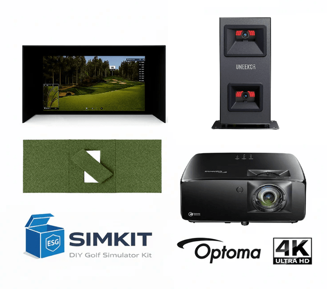 Eye Mini Lite Premium 4K Package (Enclosure Choice + Optoma ZK521ST) - Elite Sim Golf