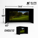 Eye Mini SIMKIT Golf Simulator Package — Choose Projector, Enclosure & Mat - Elite Sim Golf