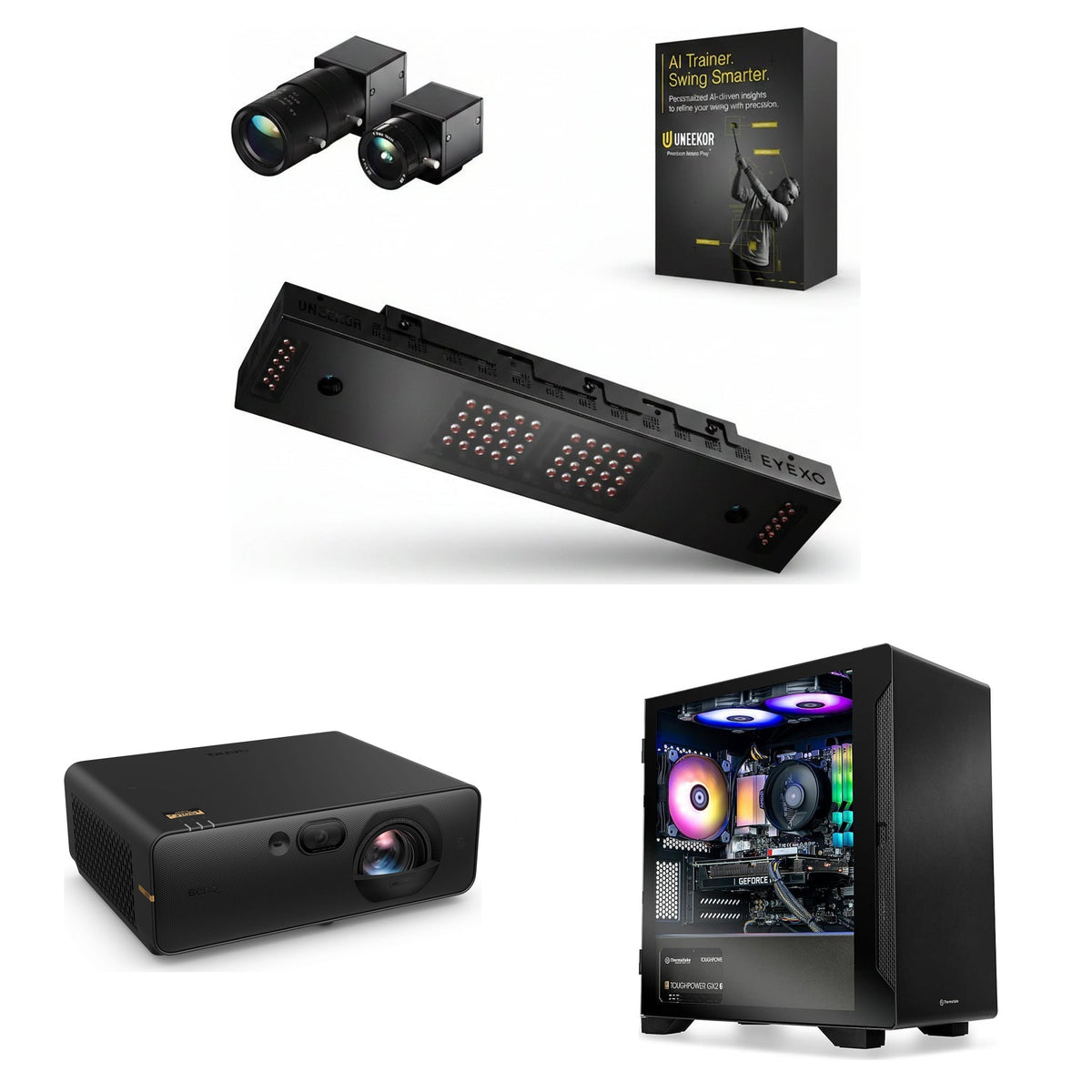 Uneekor EYE XO AI Studio Bundle + BenQ AK800ST 4K Projector + Gaming PC Package