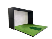 Condor Suite modular panel wall golf simulator enclosure, three-quarter angle view