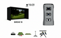 GolfJoy Spica 3 + Birdie 10 Complete 1080P Golf Simulator Package - Elite Sim Golf