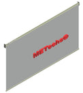 METechs motorized retractable golf impact screen on aluminum roller tube
