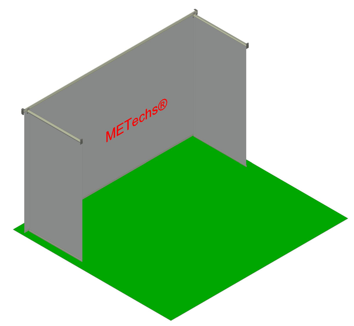 METechs retractable impact screen with motorized side curtain