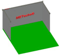 METechs retractable kit U-shape layout with impact screen and two motorized side curtains