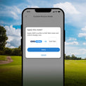 Optoma Smart Control app applying a GSPro golf sim picture mode