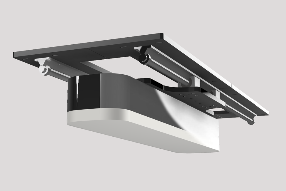 SimSlide LM Overhead Slider ceiling rail for golf launch monitors