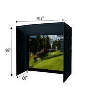 Par 8 Compact Golf Simulator Enclosure by Elite Sim Golf - Elite Sim Golf