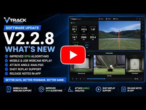 VTrack Overhead Golf Launch Monitor