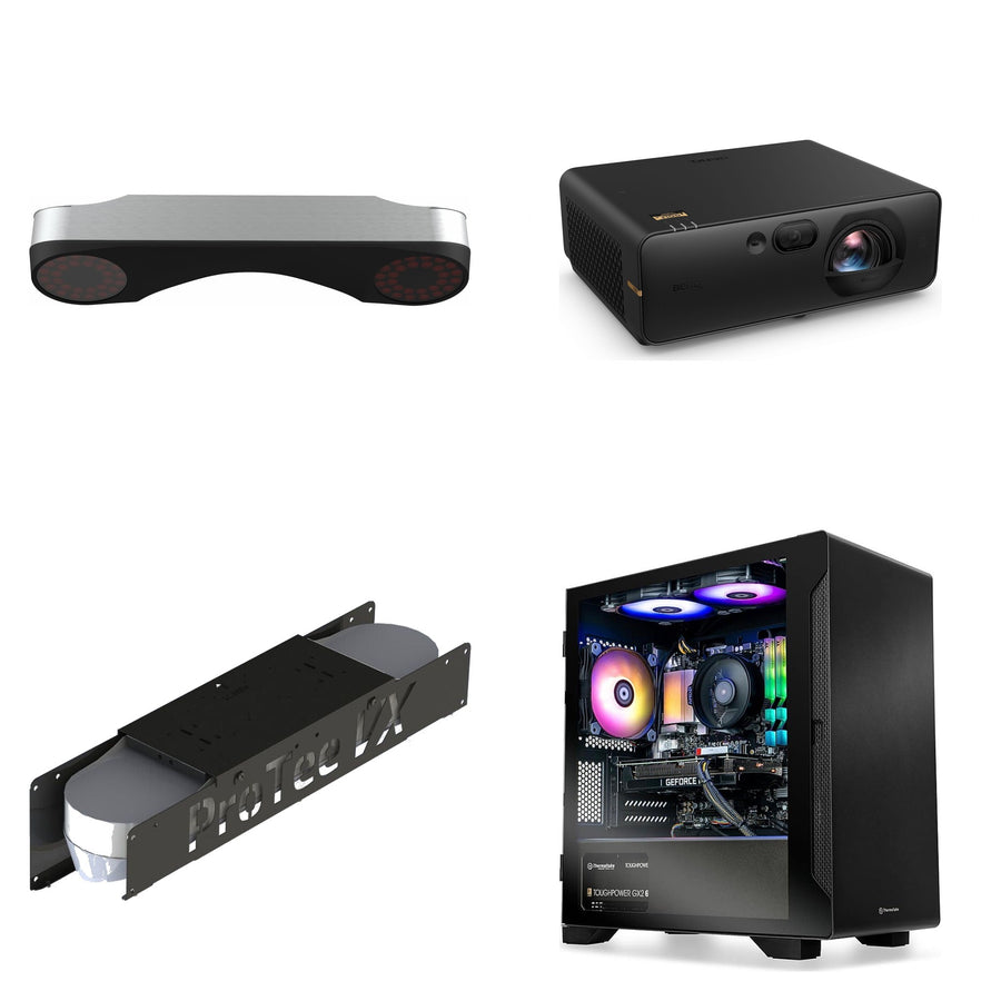 ProTee VX Overhead Launch Monitor + BenQ AK800ST 4K Projector + Forward Design VX Protector + Gaming PC Package