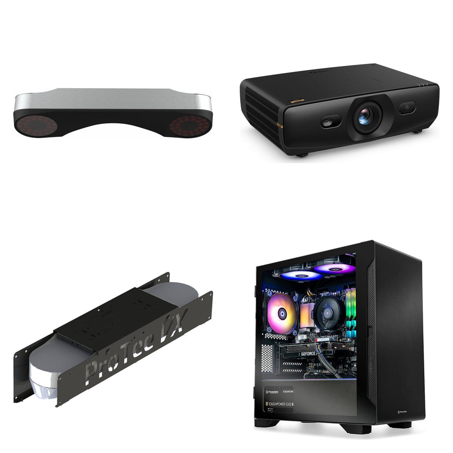 ProTee VX Overhead Launch Monitor + BenQ AK900ST 4K Projector + VX Protector + Gaming PC Package