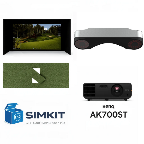 ProTee VX Overhead Launch Monitor Premium 4K Package (Enclosure Choice + BenQ AK700ST)