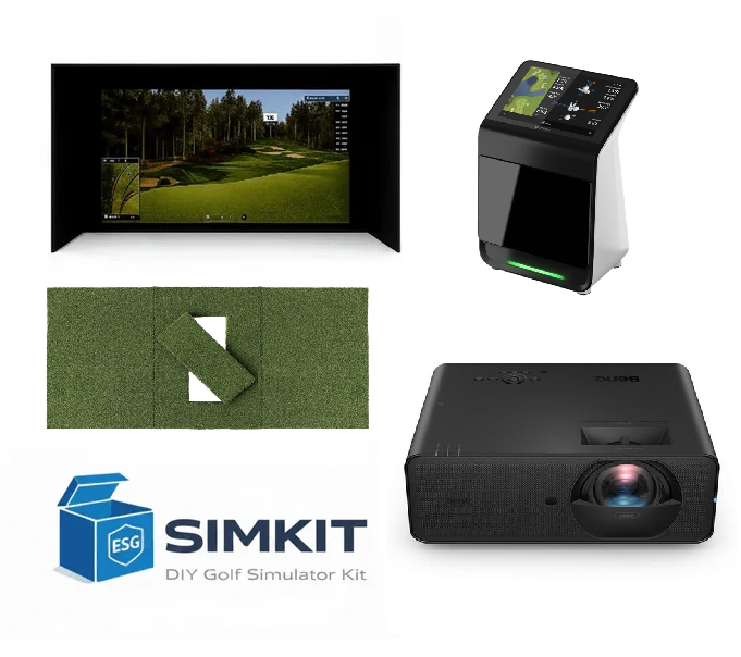 Garmin R50 SimKit — BenQ LH860ST 1080p Projector + Beaver Tail 4×8.25 Mat