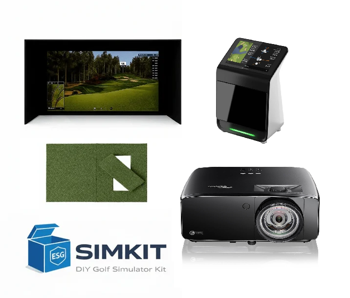 Garmin R50 SimKit — Optoma GT2400HDR 1080p HDR Projector + Beaver Tail 4×5 Mat
