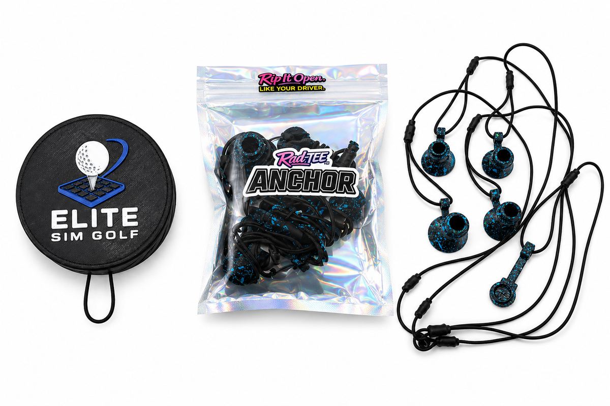 Tethered Golf Simulator Tee Kit by RadTee
