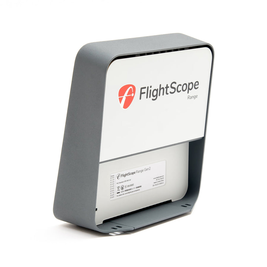 FlightScope Range Gen2 rear view with PoE label