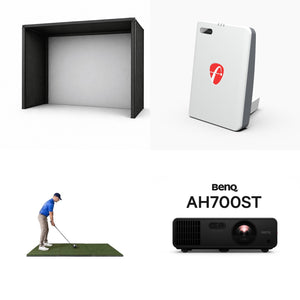 Mevo Gen2 SimKit — BenQ AH700ST 1080P Projector + Beaver Tail 4×8.25 Mat