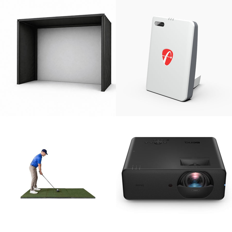 Mevo Gen2 SimKit — BenQ LH860ST 1080P Projector + Beaver Tail 4×8.25 Mat