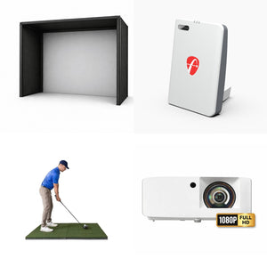 Mevo Gen2 SimKit — Optoma ZW350ST Projector + Beaver Tail 4×5.5 Mat