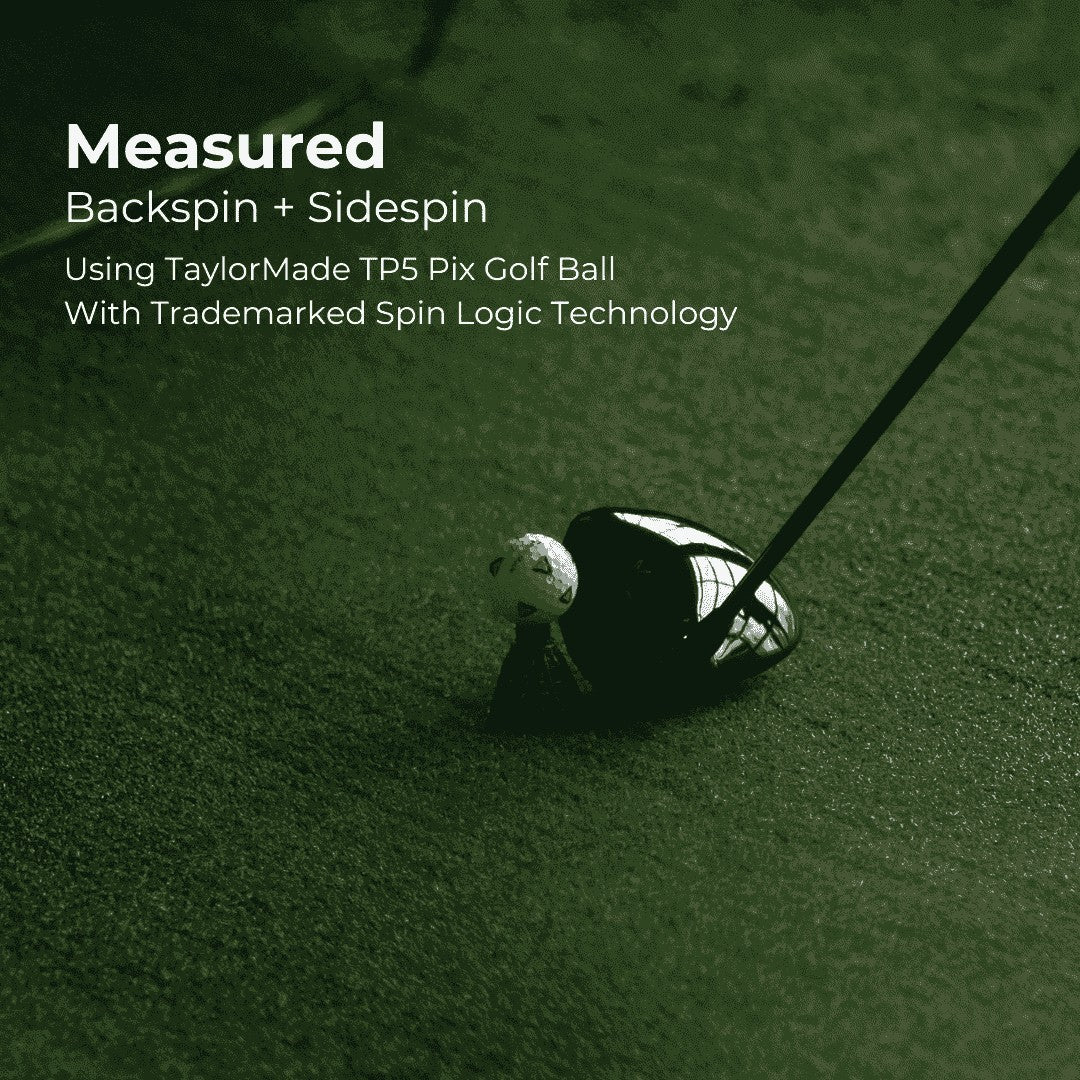 RSG One measured spin with Spin Logic and TP5 Pix golf ball