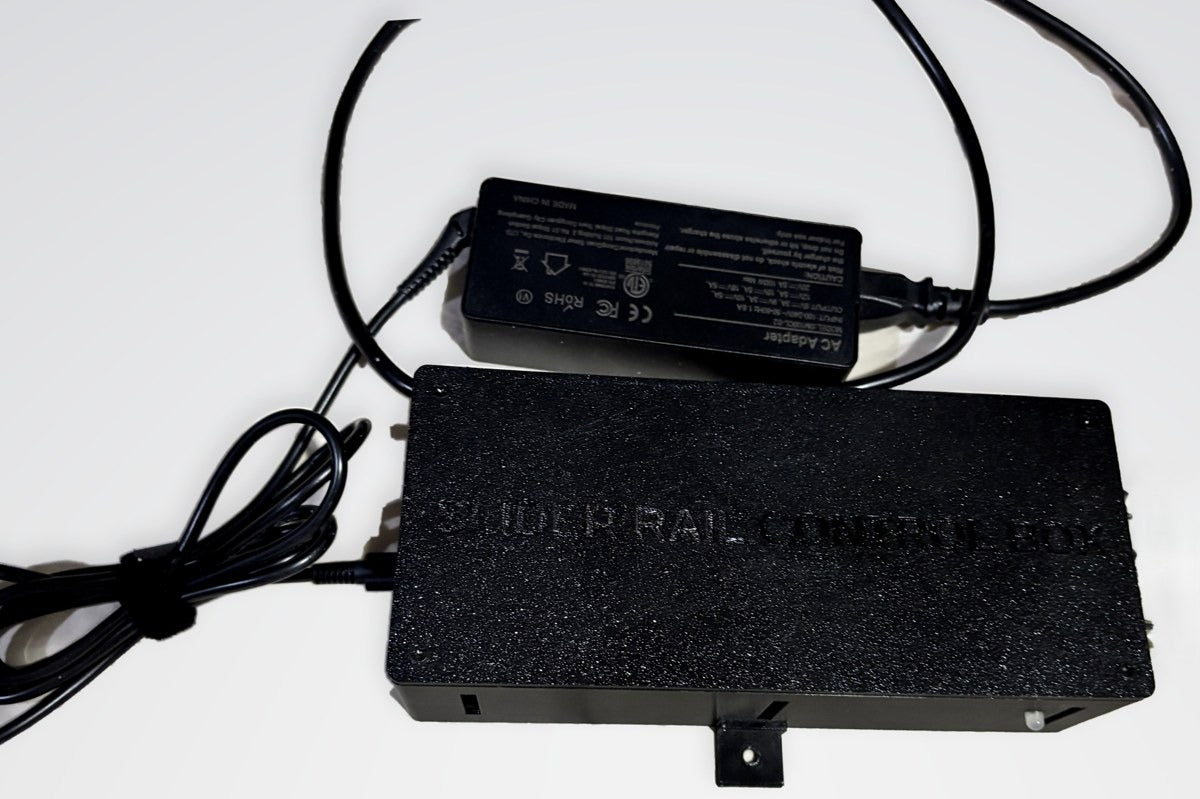 SimSlide Pro control box with 100W USB-C power supply