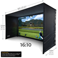 SimSpace Platinum Golf Enclosure 13.2ft x 8.2ft - SIM 4 - Elite Sim Golf