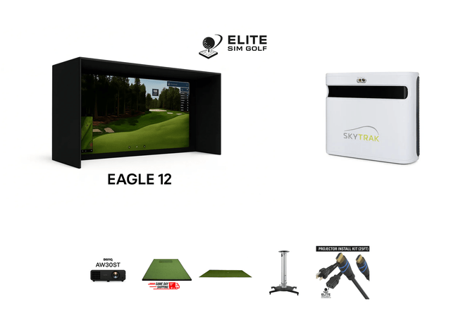 Skytrak+ Standard Plug-n-Play Bundle with 12ft Enclosure - Elite Sim Golf