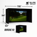 Birdie 10 Golf Simulator Enclosure by Elite Sim Golf