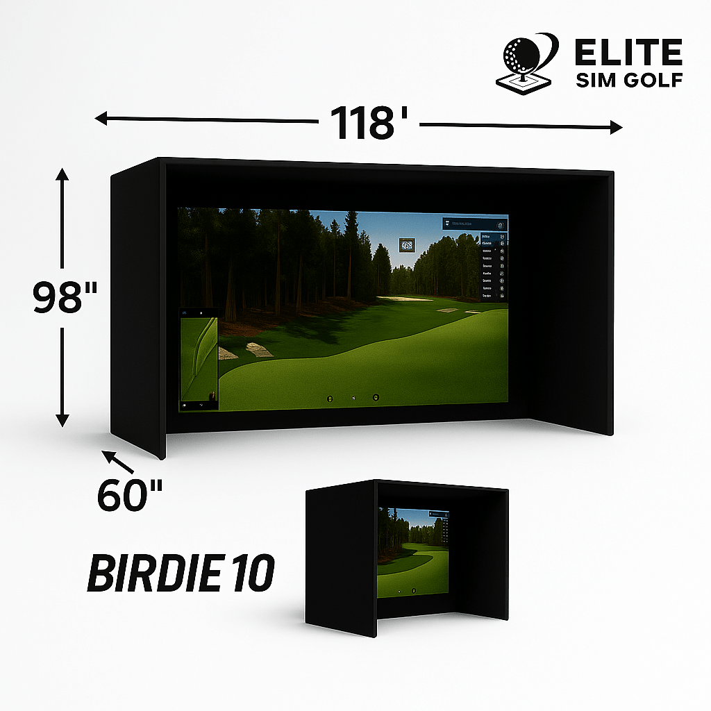 Birdie 10 golf simulator enclosure
