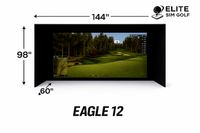 Square Golf 12FT Ready SIMKIT with Optoma GT2400HDR Projector & TrueBirdie Mat - Elite Sim Golf