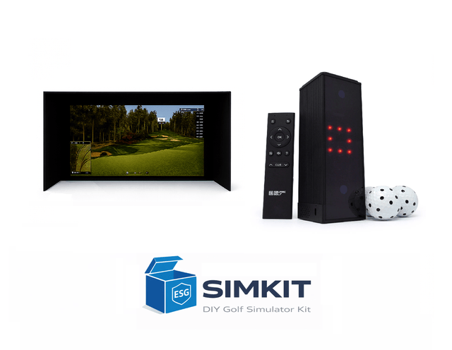 Square Golf Launch Monitor Birdie 10 SIMKIT Custom Golf Simulator Package - Elite Sim Golf