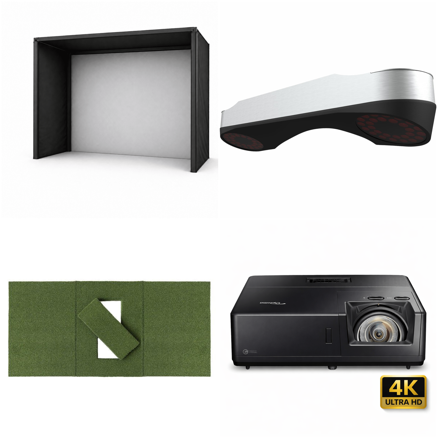 ProTee VX Premium 4K SimKit — Enclosure Choice with Optoma ZK608T-ST